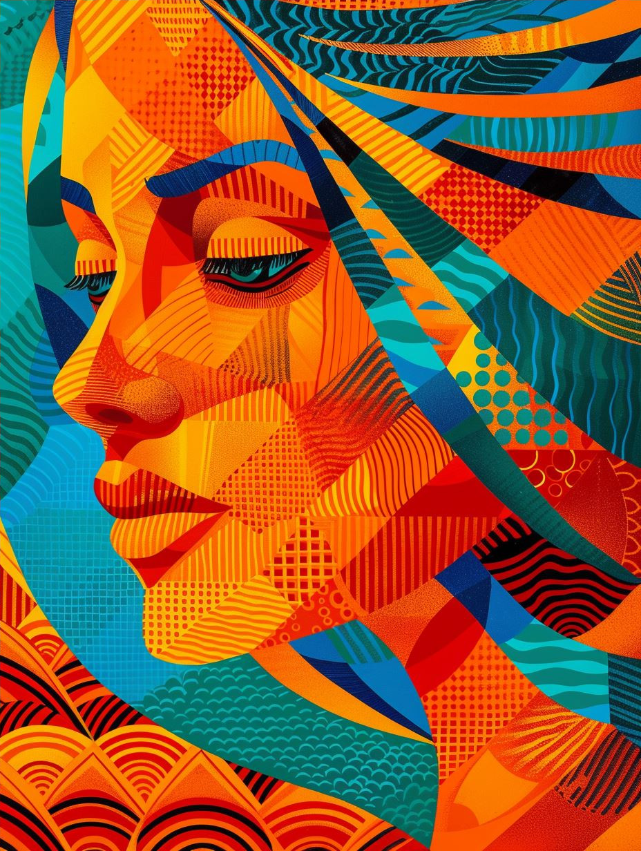 Prismatic Geometric Portrait Study