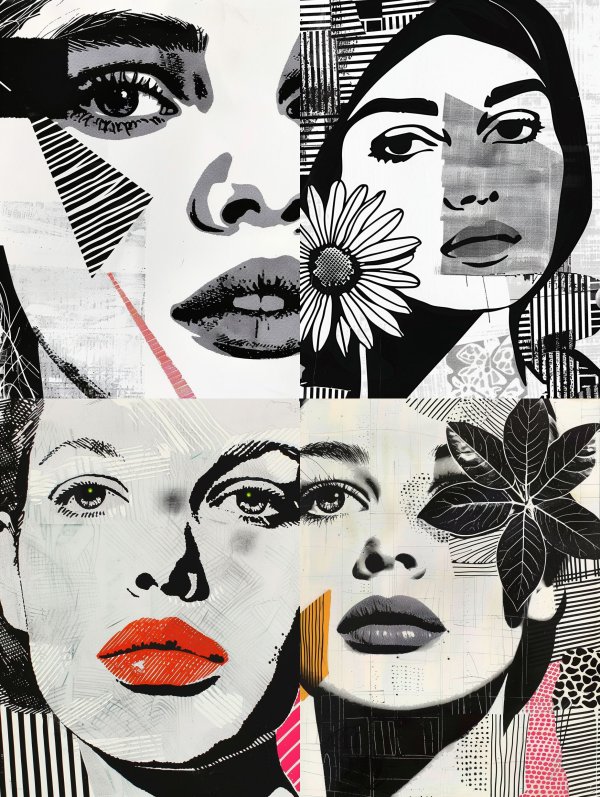 Avant Garde Ink Portrait