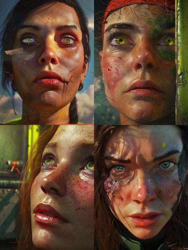 Gritty Cinematic Survival Portrait