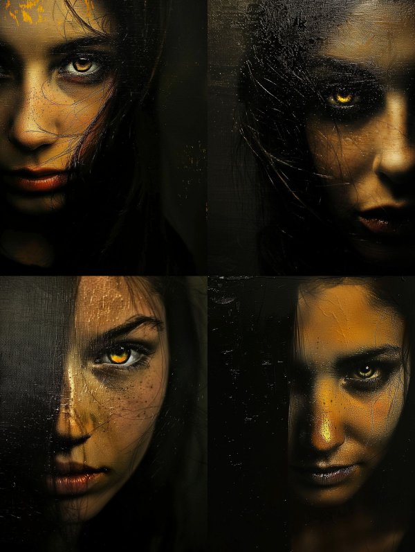 Golden Shadow Portrait