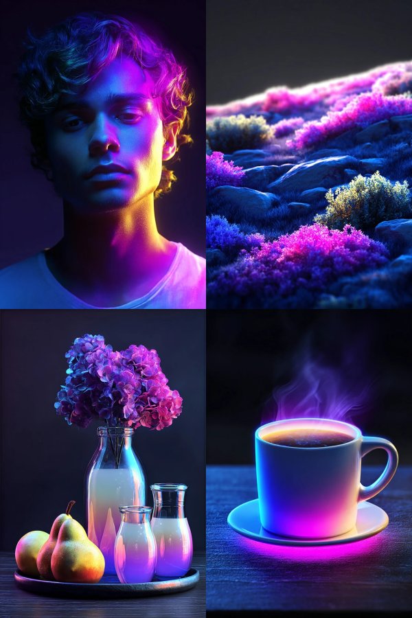 Neon Dream Portrait