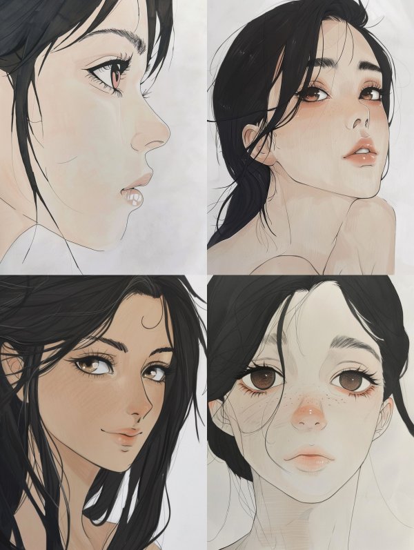 Ethereal Ink Portrait