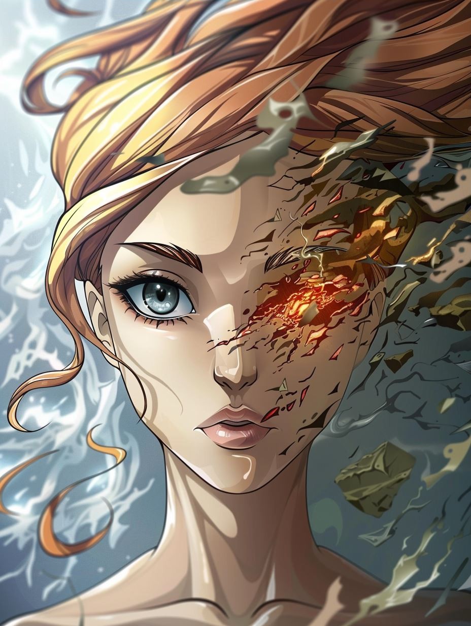 Amber Gaze Anime Art