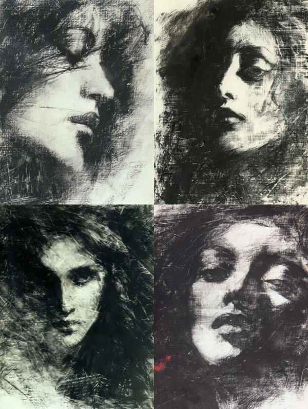 Ethereal Charcoal Portrait Study