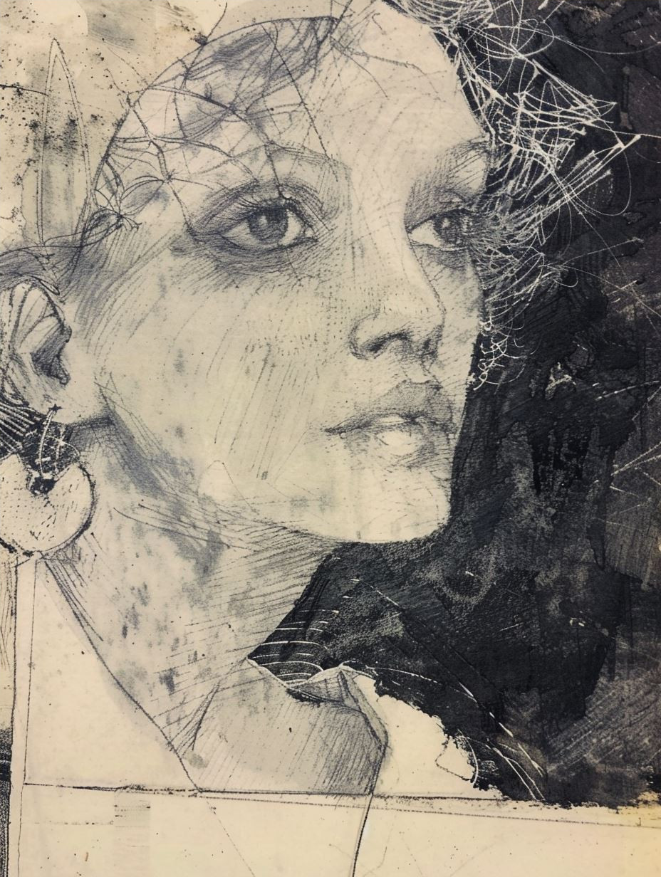 Haunting Ink Ethereal Portrait