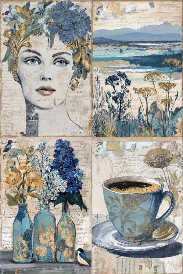 Gilded Floral Muse