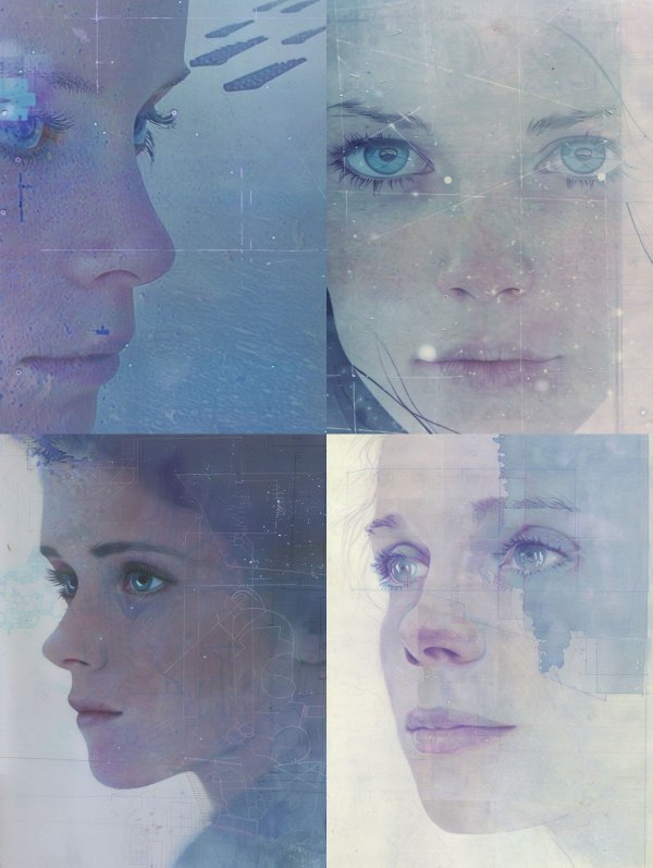 Ethereal Digital Dreamscape Portrait