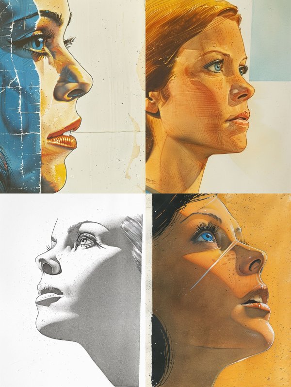 Fragmented Gaze of Azure Light