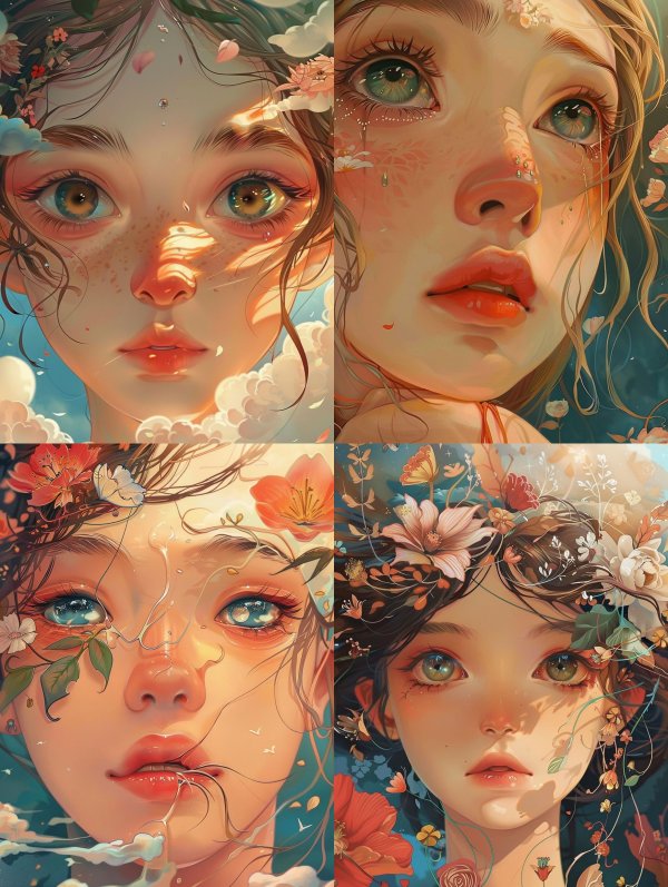 Ethereal Floral Dream Portraits