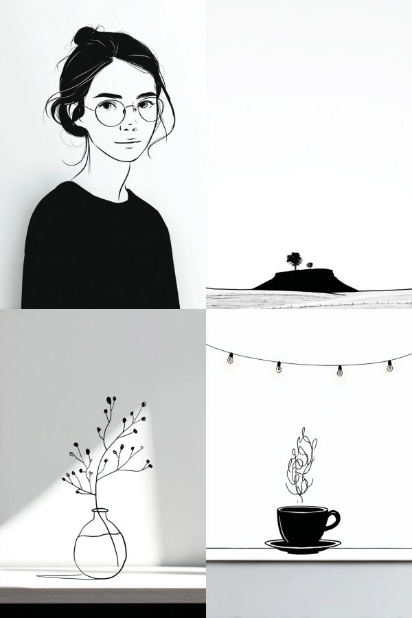 Minimalist Ink Muse