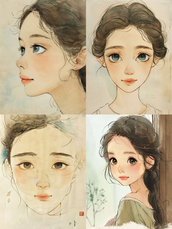 Ethereal Watercolor Muse