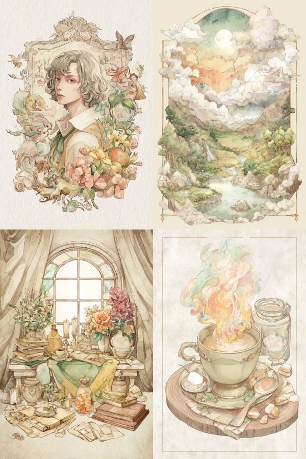 Ethereal Botanical Portrait