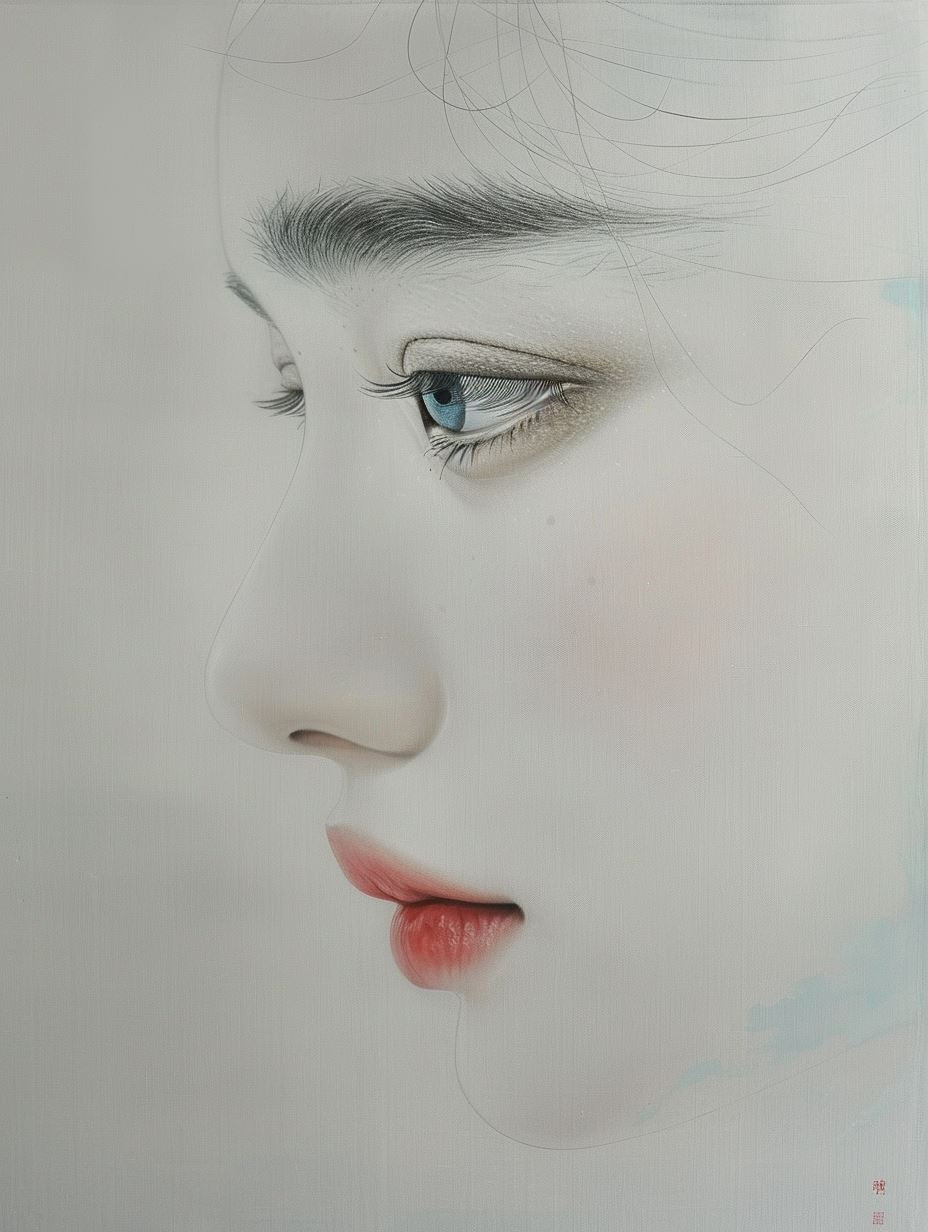 Ethereal Gaze in Soft Light