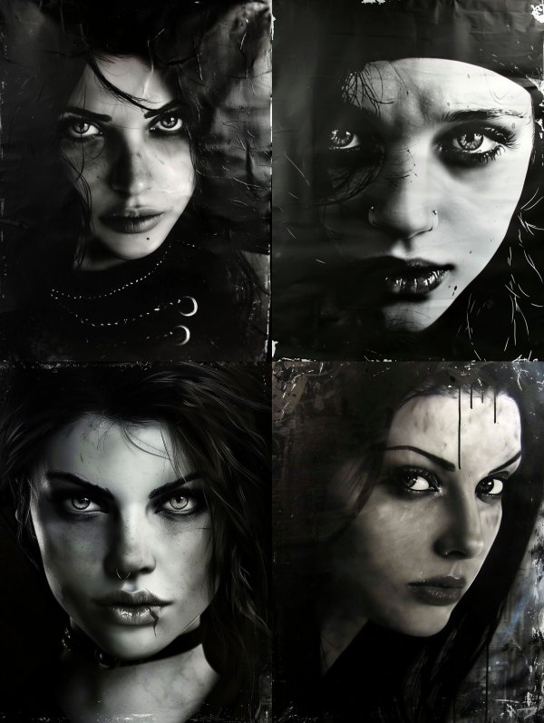 Dark Gothic Noir Portrait
