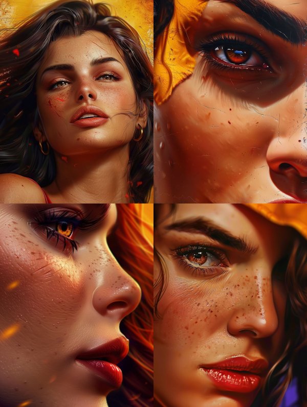 Golden Hour Ember Portrait