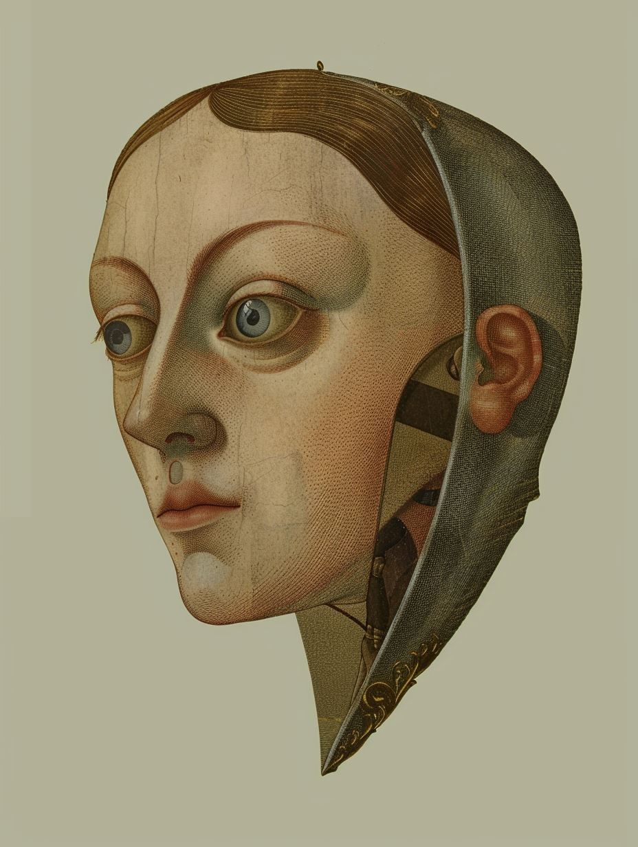 Currency Collage Portrait - Image 1