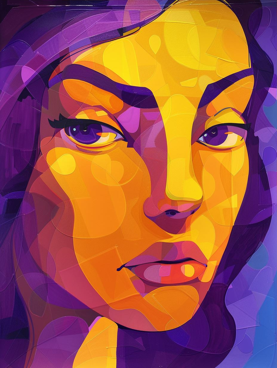 Prismatic Low Poly Portrait