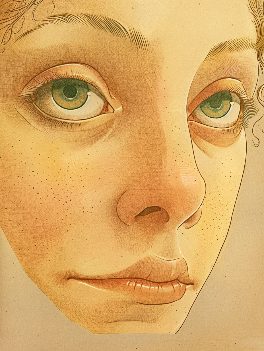 Golden Hour Freckled Portrait