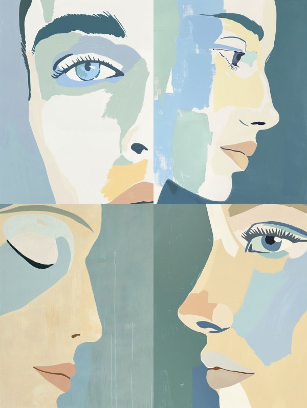 Pastel Gaze Abstract