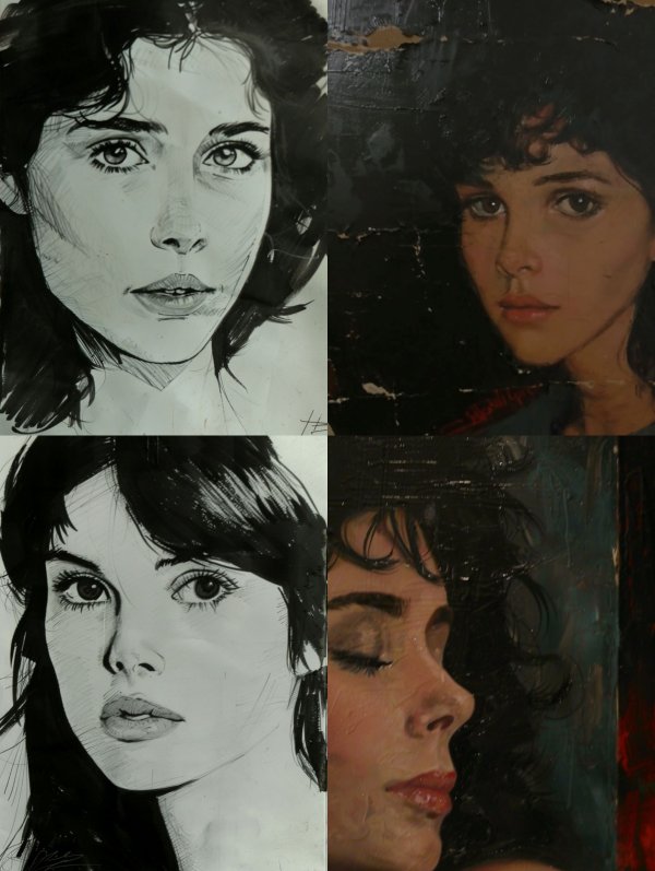 Ink Noir Portrait