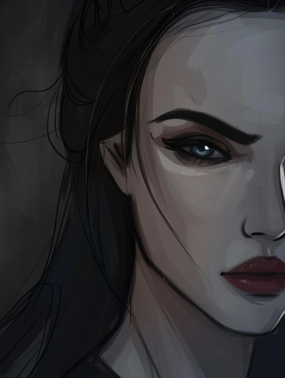 Ethereal Digital Oil Portrait
