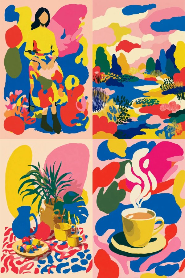Vibrant Abstract Figure