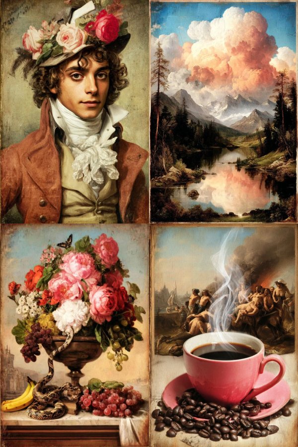 Floral Romanticism Portrait