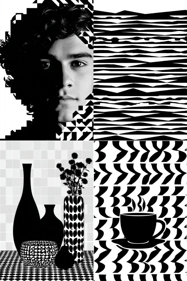 Fragmented Shadow Portrait