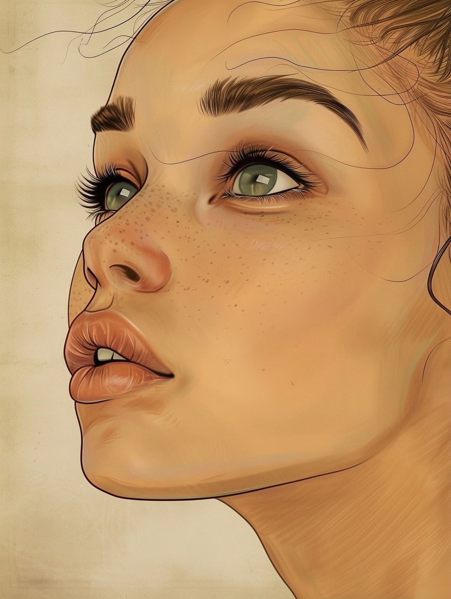Ethereal Freckled Portrait Study