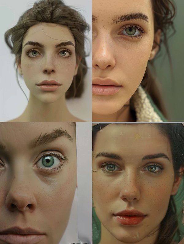 Hyper Realistic Ethereal Portrait Study