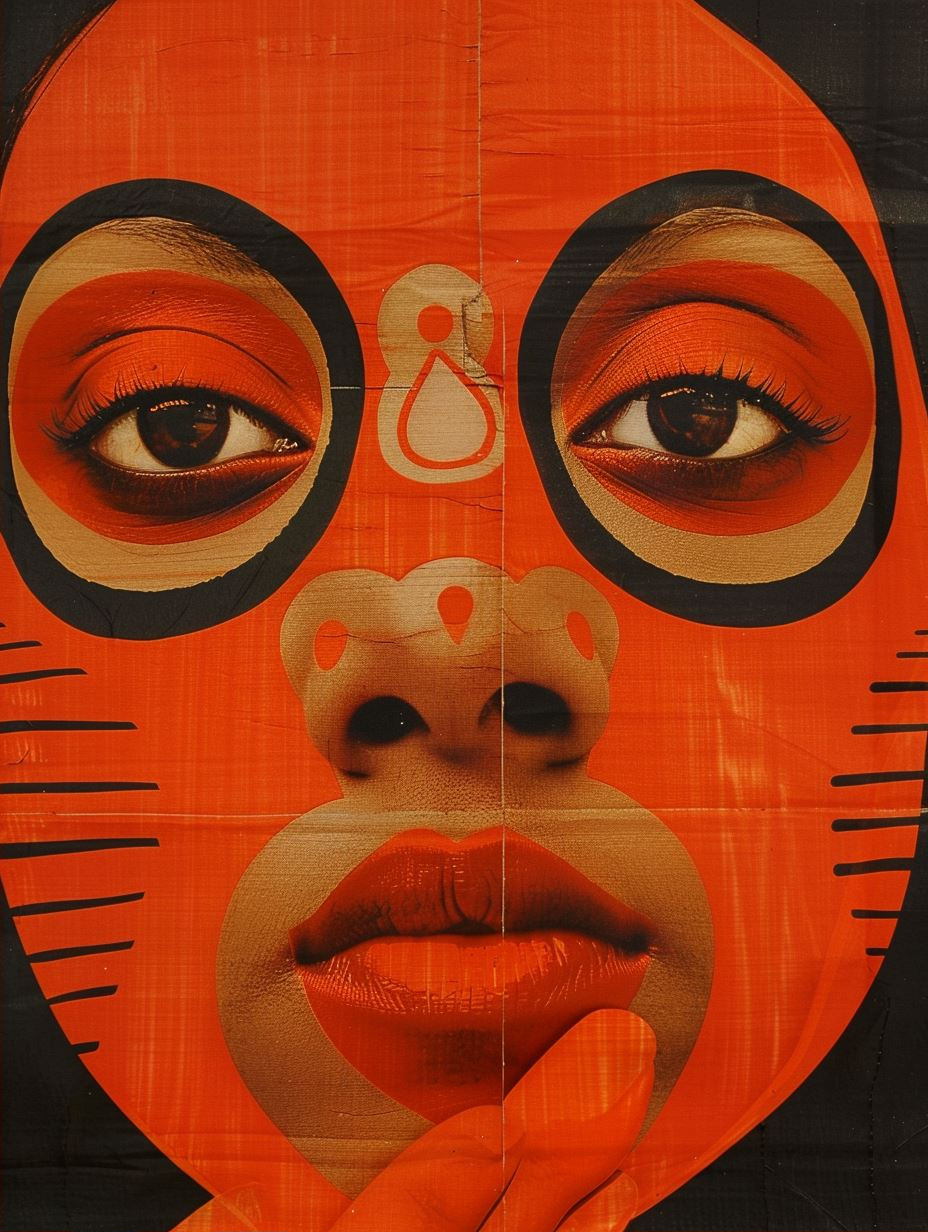 Abstract Linear Portrait Study