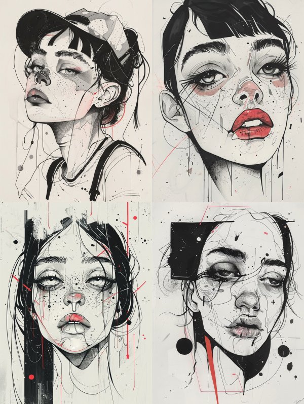 Fragmented Urban Soul Portraits