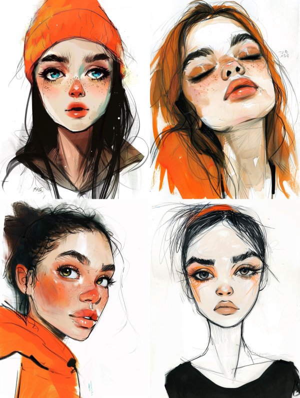 Urban Autumn Digital Portrait