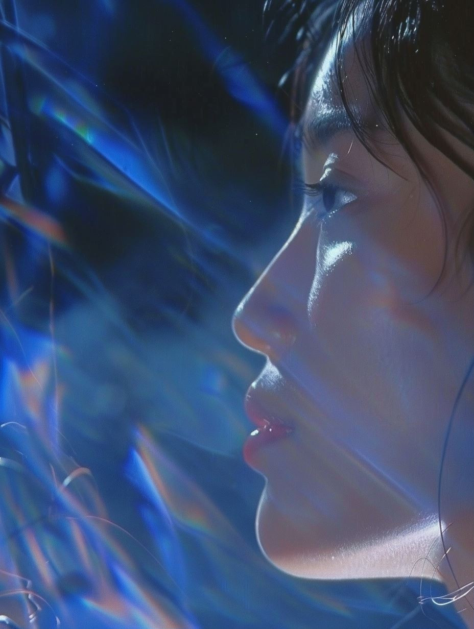Prismatic Blue Ethereal Glow