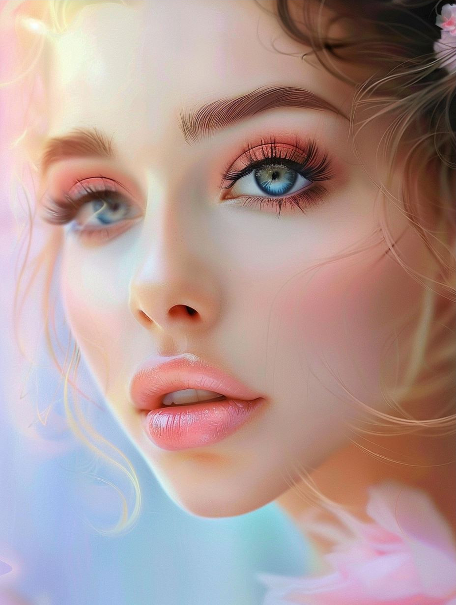 Ethereal Glow of Lunar Beauty