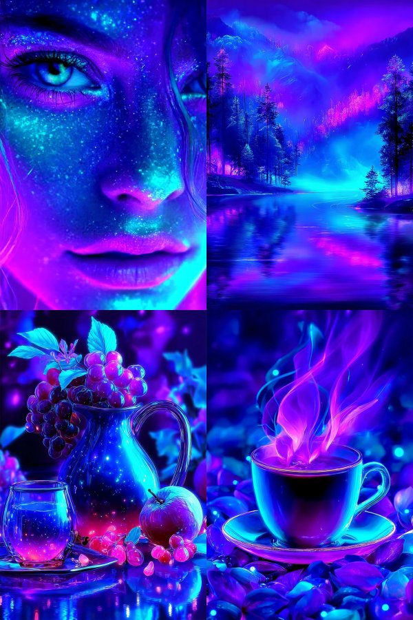 Cosmic Neon Radiance