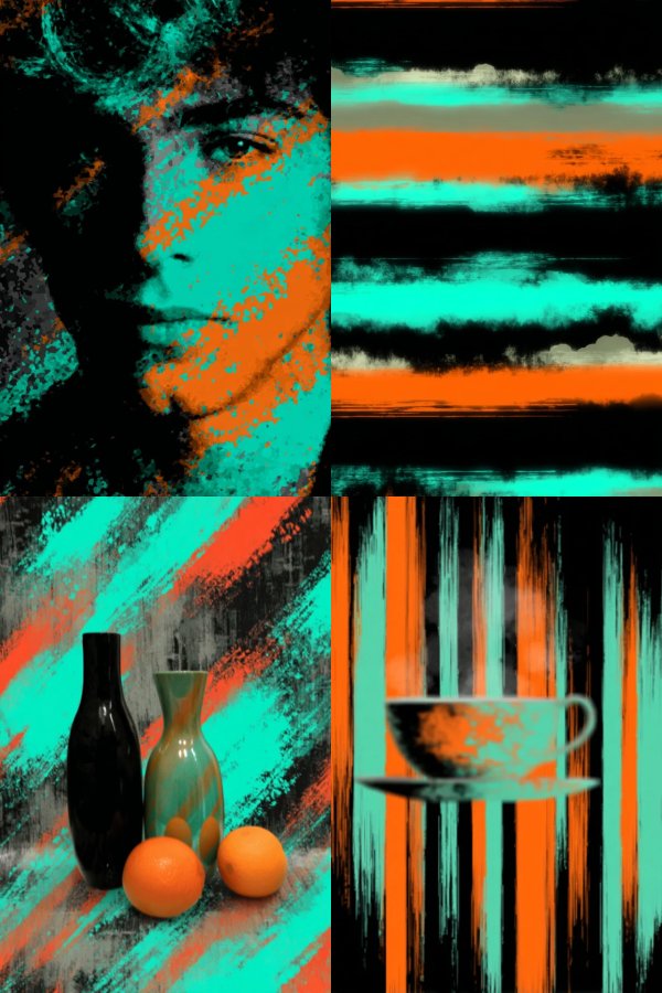 Neon Fragment Portrait
