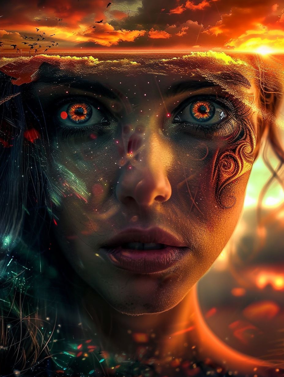 Cosmic Dualism Portrait - Image 2