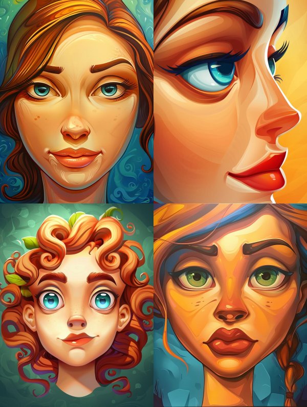 Stylized Digital Portraiture Collection