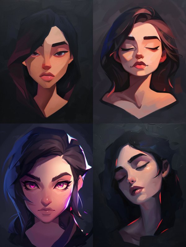 Velvet Shadow Portrait