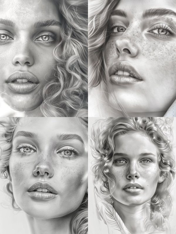 Ethereal Monochrome Portrait Study