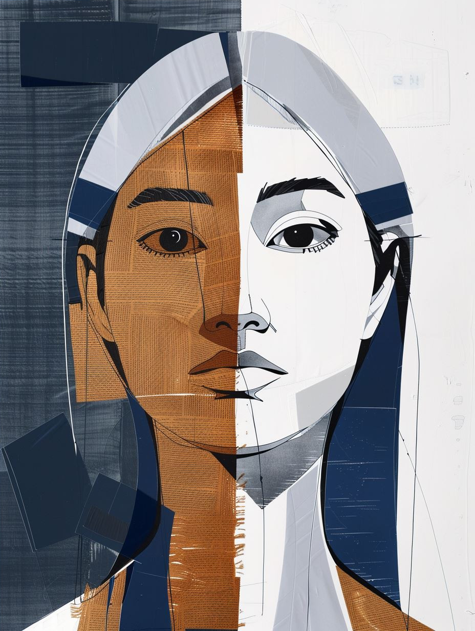 Fragmented Modernist Portrait Study