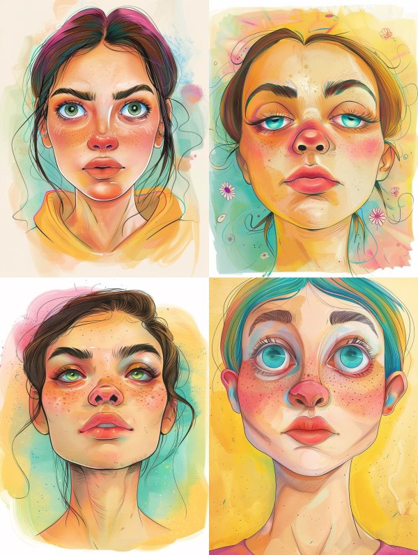 Vibrant Ethereal Gaze