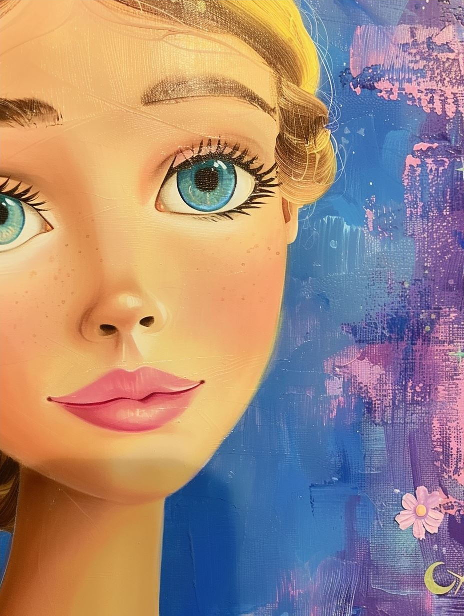 Ethereal Mixed Media Portrait