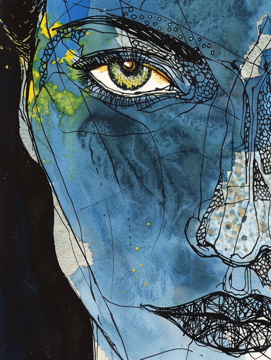 Ethereal Ink Gaze
