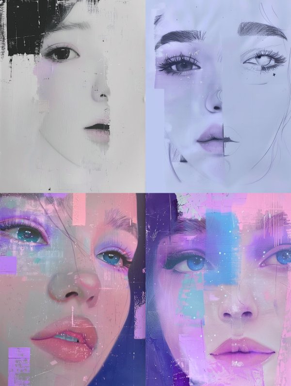 Fragmented Echoes of a Portrait