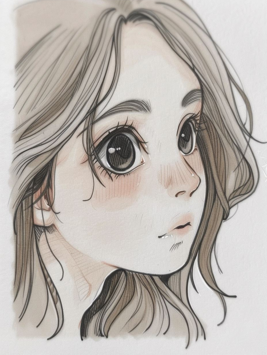 Ethereal Graphite Portrait Study