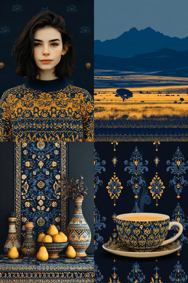 Midnight Amber Elegance