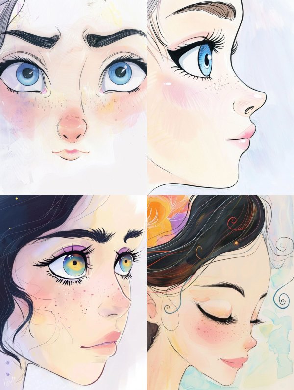 Ethereal Azure Gaze