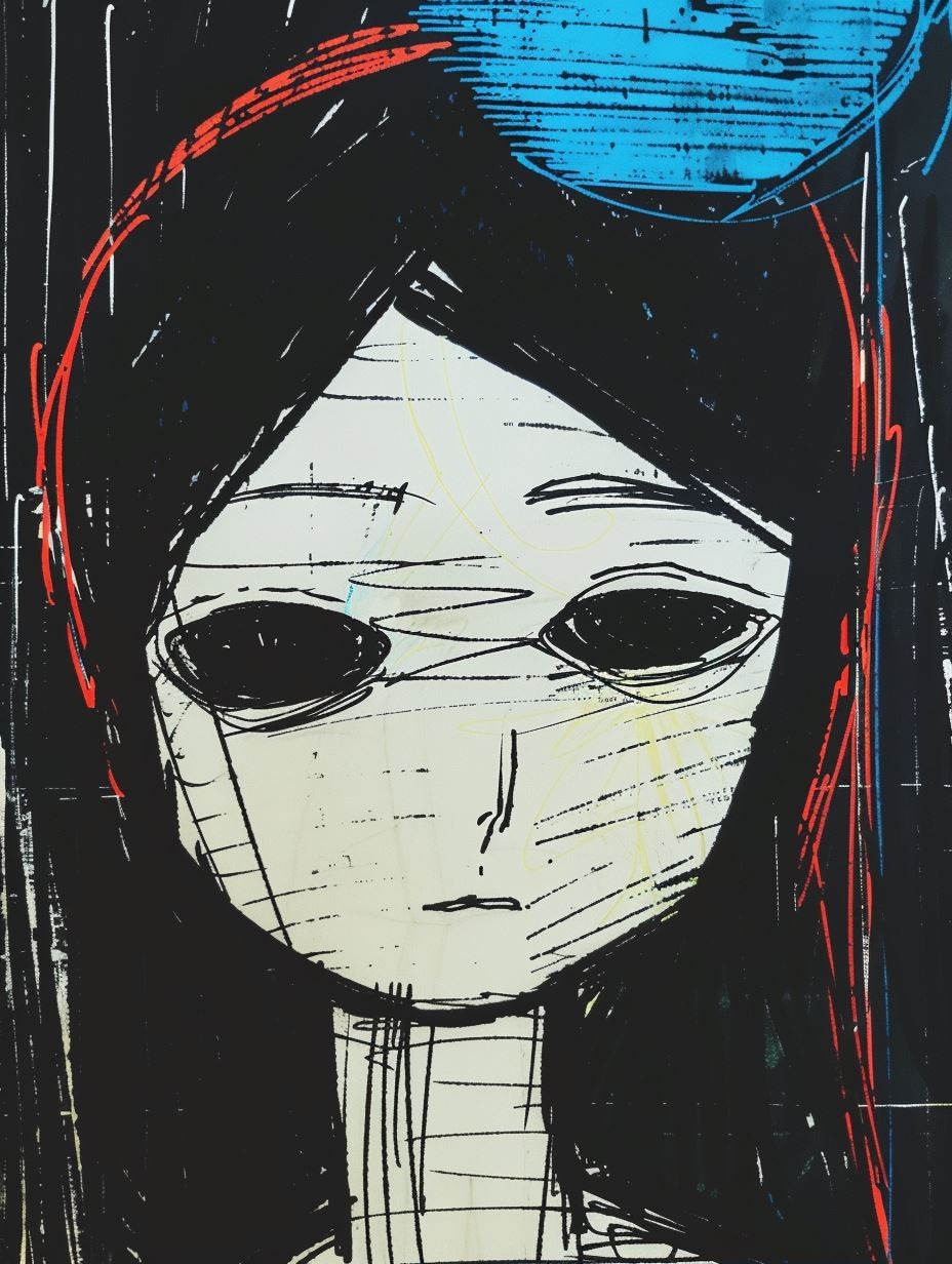 Melancholy Ink Sketch - Image 1